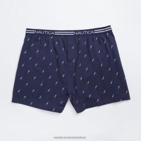 Nautica Romania Store | Nautica boxer din tricot cu barca cu pânze în dungi ZZ2JN83 safir/galben smoală bărbați