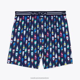Nautica Romania Store | Nautica boxer din tricot cu imprimeu oar ZZ2JN61 lite atlantic bărbați