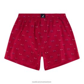 Nautica Romania Store | Nautica boxer țesut cu imprimeu vâsle ZZ2JN147 nautica rosu/portocaliu bărbați