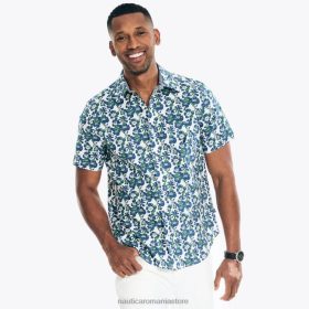 Nautica Romania Store | Nautica cămașă cu mânecă scurtă cu imprimeu floral, mare și înaltă ZZ2JN443 marshmallow bărbați
