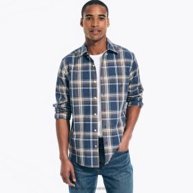 Nautica Romania Store | Nautica cămașă în carouri negru ZZ2JN291 imobiliare albastru bărbați