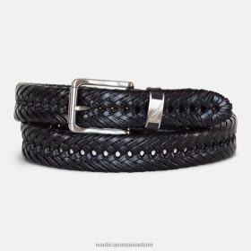 Nautica Romania Store | Nautica centura împletită ZZ2JN107 negru adevărat bărbați