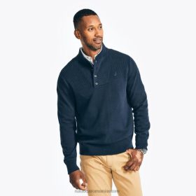 Nautica Romania Store | Nautica henley texturat ZZ2JN619 erica albastră stelară bărbați