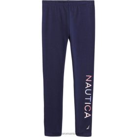 Nautica Romania Store | Nautica jambiere cu logo cu sclipici pentru fete mici (2t-4t) ZZ2JN1451 marina