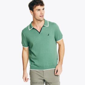 Nautica Romania Store | Nautica navtech pulover polo ZZ2JN233 verde cenușă bărbați