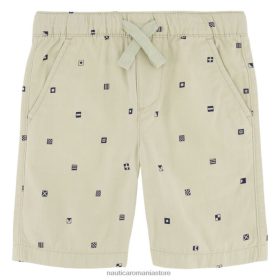 Nautica Romania Store | Nautica pantaloni scurți brodat pentru copii mici (2t-4t) ZZ2JN1105 Oyster Bay Heather