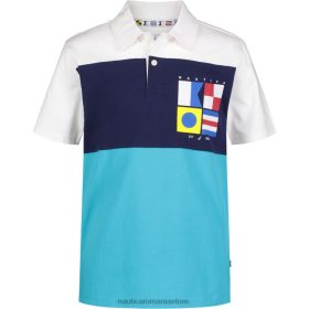 Nautica Romania Store | Nautica polo cu logo artistic pentru băieți (4-7) ZZ2JN1229 safir stea