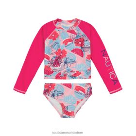 Nautica Romania Store | Nautica set de protecție pentru erupții cutanate cu fructe pentru fetițe (4-6x) ZZ2JN1525 salcâm întunecat