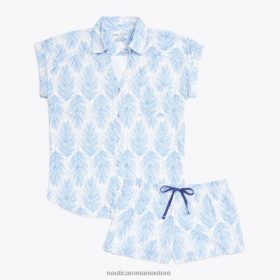 Nautica Romania Store | Nautica set scurt de pijamale imprimate ZZ2JN879 alb strălucitor femeilor