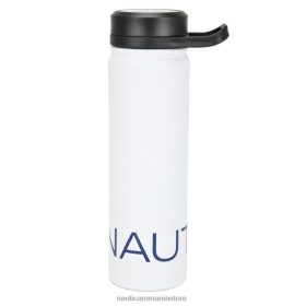 Nautica Romania Store | Nautica sticla de apa din otel inoxidabil cu logo ZZ2JN241 spalat alb antic bărbați