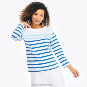 Nautica Romania Store | Nautica top cu mânecă lungă în dungi ZZ2JN827 safir stea femeilor