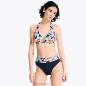 Nautica Romania Store | Nautica top de baie cu halter în dungi ZZ2JN929 erica albastră stelară femeilor