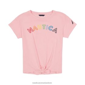 Nautica Romania Store | Nautica tricou cu cravată în față pentru fetițe (4-6x) ZZ2JN1517 pepene verde