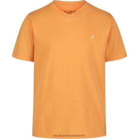 Nautica Romania Store | Nautica tricou cu decolteu în V pentru băieți (8-20) ZZ2JN1189 roșu marinar