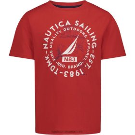 Nautica Romania Store | Nautica tricou cu grafic navigație pentru băieți (4-7) ZZ2JN1139 roșu aprins