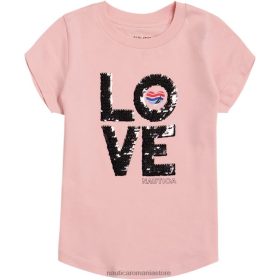 Nautica Romania Store | Nautica tricou cu inimă de dragoste pentru fetițe (4-6x) ZZ2JN1445 roșie