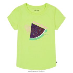 Nautica Romania Store | Nautica tricou cu paiete pentru fetițe (4-6x) ZZ2JN1551 teal biscay
