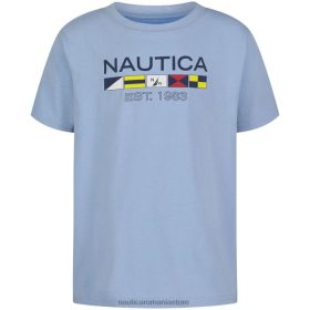Nautica Romania Store | Nautica tricou cu steaguri de semnalizare pentru băieți (8-20) ZZ2JN1293 albastru azuriu