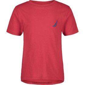 Nautica Romania Store | Nautica tricou cu steaguri pentru băieți (4-7) ZZ2JN1289 pepene galben