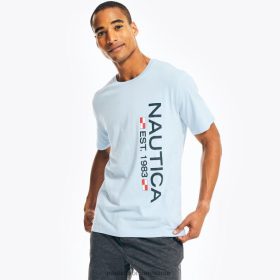 Nautica Romania Store | Nautica tricou de somn cu logo ZZ2JN557 spălare cu apă de maree ușoară bărbați
