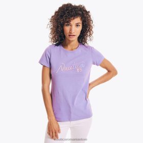 Nautica Romania Store | Nautica tricou grafic 83 brodat ZZ2JN803 violeta oceanului femeilor