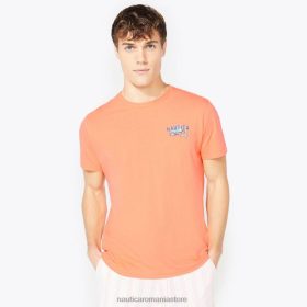 Nautica Romania Store | Nautica tricou grafic balenă mare și înaltă ZZ2JN551 coral viu bărbați