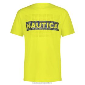 Nautica Romania Store | Nautica tricou grafic cu logo cutie stratificat pentru băieți (4-7) ZZ2JN1111 coaja galbena