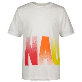 Nautica Romania Store | Nautica tricou grafic mândrie pentru copii mici (2t-4t) ZZ2JN1147 spalat alb antic