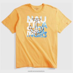 Nautica Romania Store | Nautica tricou grafic mare și înalt de navigație ZZ2JN721 portocale bărbați