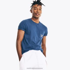 Nautica Romania Store | Nautica tricou grafic mare și înalt, realizat în mod sustenabil, provocarea oceanelor ZZ2JN697 adâncimi albastre bărbați