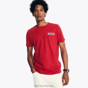 Nautica Romania Store | Nautica tricou grafic pentru surf beach vibes realizat în mod sustenabil ZZ2JN419 nautica rosie bărbați