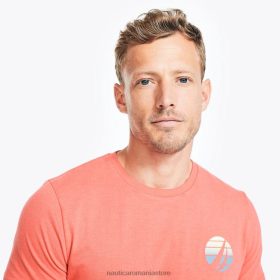 Nautica Romania Store | Nautica tricou grafic surfing mare și înalt, realizat în mod sustenabil ZZ2JN627 roșu glorie bărbați