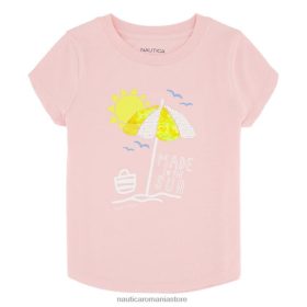 Nautica Romania Store | Nautica tricou pentru fetițe făcut în soare (4-6x) ZZ2JN1543 protecție solară roșie