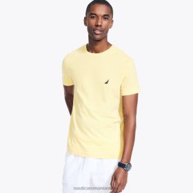 Nautica Romania Store | Nautica tricou solid cu decolteu ZZ2JN1 aspen gold bărbați