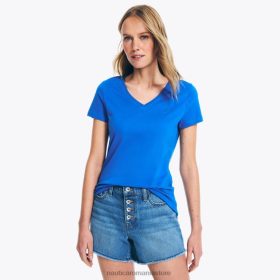 Nautica Romania Store | Nautica tricou solid cu decolteu în V ZZ2JN739 safir stea femeilor